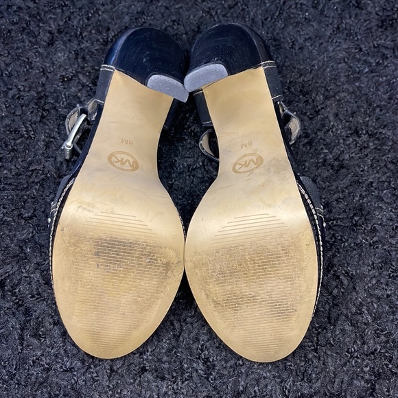 Michael Kors Studded Black Strap Heels - Picture 5 of 6